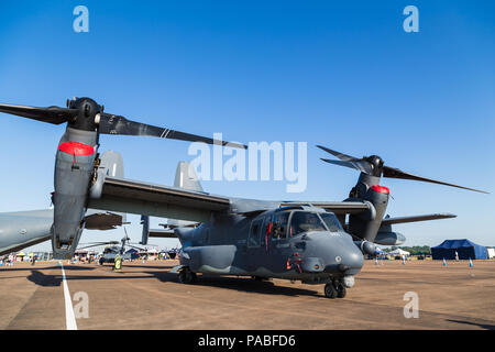 US Air Force annonce-22B Osprey photographié à la 2018 Royal International Air Tattoo à Fairford de la RAF dans le Gloucestershire. Banque D'Images