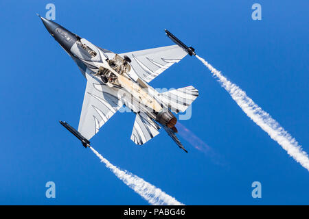 La composante aérienne belge F-16AM aka The Falcon photo de la 2018 Royal International Air Tattoo à Fairford de la RAF dans le Gloucestershire. Banque D'Images