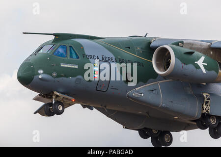 Embraer KC-390 Photo de la 2018 Royal International Air Tattoo à Fairford de la RAF dans le Gloucestershire. Banque D'Images