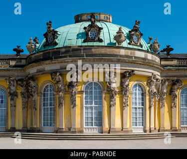 SCHLOSS SANSSOUCI POTSDAM ALLEMAGNE Banque D'Images