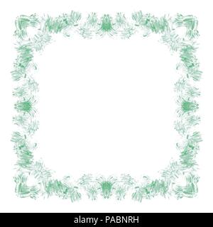 Aquarelle vert miroir frame pattern, vector illustration Illustration de Vecteur