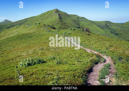 Tourisme à Halicz pic dans les Bieszczady, dans le sud de la Pologne Banque D'Images