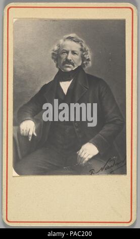 Louis-Jacques-Mandé Daguerre. Artiste : Inconnu (Français). Dimensions : Image : 7,2 x 5,3 cm (2 13/16 x 2 1/16 in.). Personne en photographie : Louis-Jacques-Mandé Daguerre. Date : ca. 1844. Musée : Metropolitan Museum of Art, New York, USA. Banque D'Images