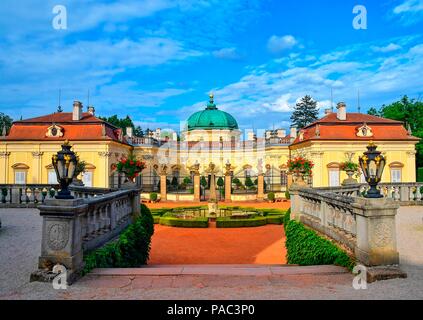 Château Buchlovice est conçu dans le style baroque italien. Région du sud de la Moravie, en République tchèque. Banque D'Images