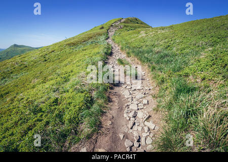 Tourisme à Halicz pic dans les Bieszczady, dans le sud de la Pologne Banque D'Images