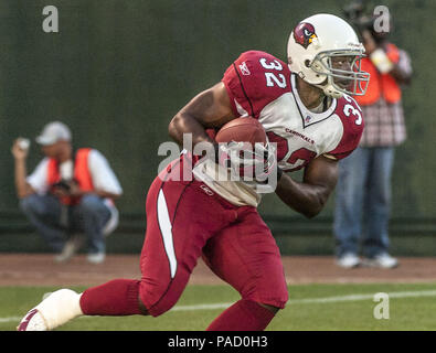 Oakland, Californie, USA. Août 26, 2005. Arizona Cardinals running back James Jackson (32) le vendredi, 26 août 2005 à Oakland, Californie. Les Cardinaux défait les Raiders 17-16 dans un match pré-saison. Crédit : Al Golub/ZUMA/Alamy Fil Live News Banque D'Images