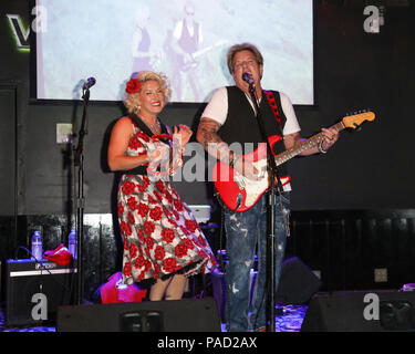San Diego, Californie, USA. 21 juillet, 2018. L'exécution à la Chambre Swansons de blues au cours de week-end Comic-Con à San Diego, Californie. Credit : Sheri Determan/Alamy Live News Banque D'Images