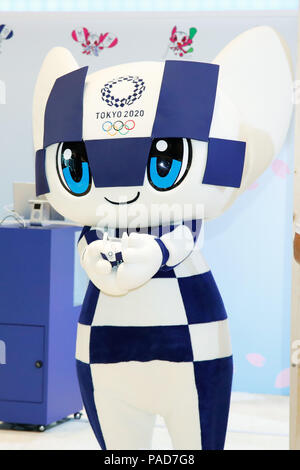 Tokyo, Japon. 22 juillet, 2018. MIRAITOWA JLUY, 22, 2018 : Tokyo 2020 mascotte olympique Chambre Cérémonie d Ouverture au hibiya Tokyo Midtown, Tokyo, Japon. (Photo par Naoki Morita/AFLO SPORT) Credit : AFLO Co.,Ltd/Alamy Live News Banque D'Images