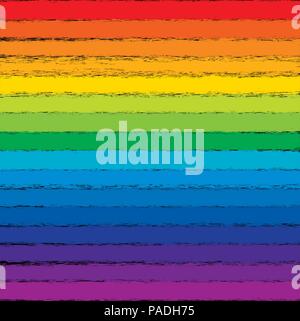 Arc-en-ciel coloré vecteur illustration de fond peint, grunge design horizontal Illustration de Vecteur