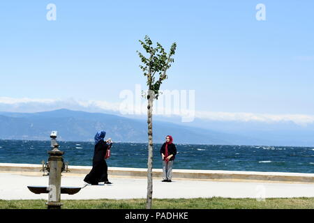 Mudanya, Turquie. Scène portuaire à Mudanya sur la mer de Marmara Banque D'Images