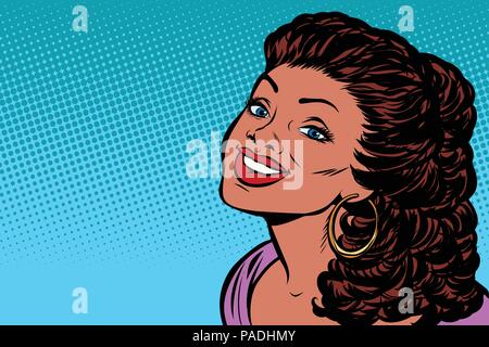 African woman smiling Illustration de Vecteur