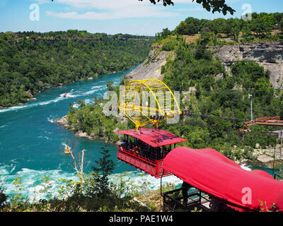 Téléphérique, Whirlpool Rapids dans Niagara, Ontario, Canada Banque D'Images