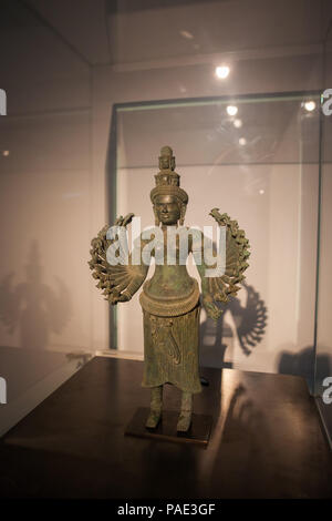 La Prajnaparamita, 12ème-13ème siècle, Cambodge, Musée des Arts Asiatiques - Musée des Arts Asiatiques à Nice, France Banque D'Images