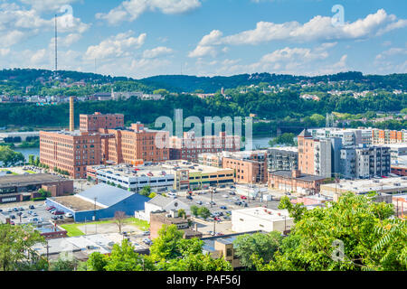 Vue sur le Strip, District de Frank Curto Park à Pittsburgh, Pennsylvanie Banque D'Images