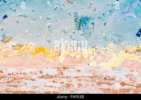 Abstract blue mer vague peinture d'art libre. Banque D'Images