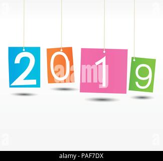 Bonne Année 2019 Illustration de Vecteur