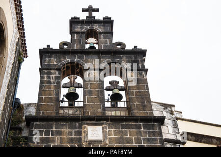 Eglise de San Augustin Bell Tower à La Orotava, Tenerife, Espagne Banque D'Images