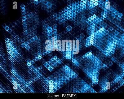 Résumé Contexte Les cubes - image générée numériquement Banque D'Images