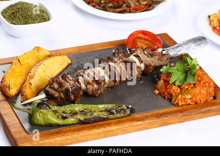 Acg turc döner dans la plaque Banque D'Images