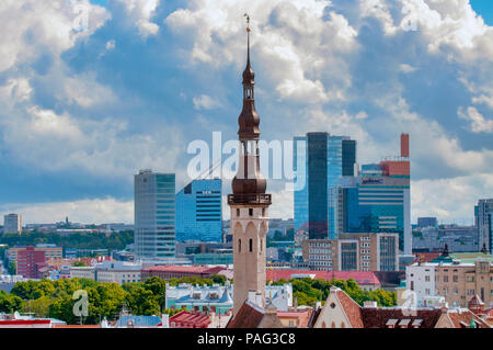 La ville de Tallin, Estonie, Tallinn Banque D'Images