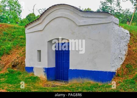 Caves de Petrov Plze. Région viticole dans la région de Moravie du Sud, République Tchèque Banque D'Images