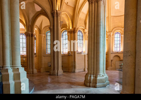 Voir dans la chapelle de l'ancienne Eglise Saint-Martin-des-Champs Prieuré, qui contient maintenant le Musée des Arts et Métiers Banque D'Images