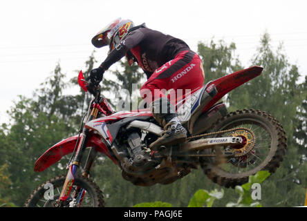 Loket, République tchèque. 22 juillet, 2018. Tim GAJSER (SLO/Team HRC MXGP, Honda), .Championnat du Monde de Motocross, MX 1, première course, .Loket, République tchèque, le 22 juillet 2018, le Crédit : Wolfgang Fehrmann/ZUMA/Alamy Fil Live News Banque D'Images