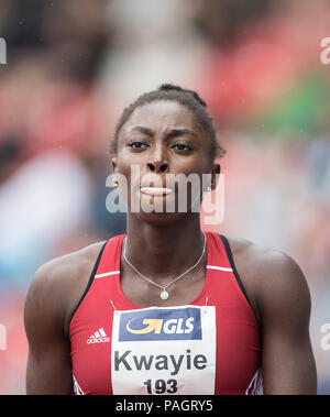 KWAYIE Neukoellner Lisa Marie, SF, women's first run sur 21.07.2018. Championnats d'athlétisme 2018 allemand, à partir de la 20.07. - 22.07.2018 en Nuernberg/Allemagne. Dans le monde d'utilisation | Banque D'Images