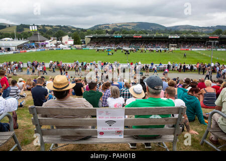 Vue générale de la boucle principale au Royal Welsh Show. Banque D'Images