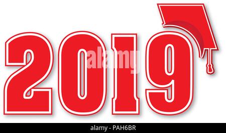 Classe de 2019 Logo Bannière Illustration de Vecteur