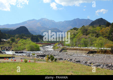 Montagnes au Japon - vue sur le Parc National de Nikko Banque D'Images