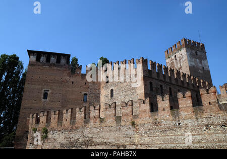 Castelvecchio est un château à Vérone, Italie Banque D'Images