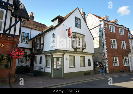 Maison de Bull, Lewes, une fois accueil de l'activiste politique et philosophe Thomas Paine et maintenant à la maison à Sussex Archaeological Society. Banque D'Images