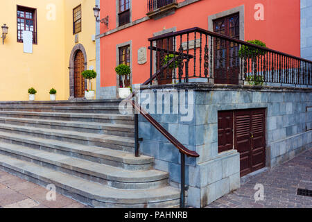 L'architecture du village sur l'île de Tenerife Garachico, Espagne. Banque D'Images