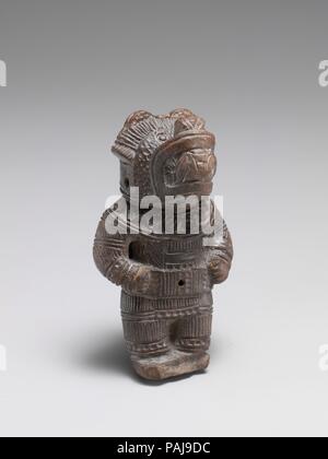 La flûte. La Culture : Les gens Tairona ; Gayraca style. Dimensions : L. : app. 6,3 cm (2-7/16 po) ; W. : app. 4 cm (1-9/16 po.). Date : 1300-1500. Musée : Metropolitan Museum of Art, New York, USA. Banque D'Images