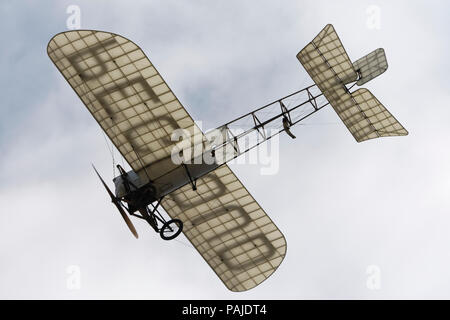 Blériot XI / 11 replica dans l'aéro-affichage à l'Paris-Airshow Salon-du-Bourget 2009, piloté par Adolphe Pegoud en 1913 Banque D'Images