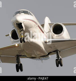 Cessna Citation X 750 / 10 sur l'approche finale Banque D'Images