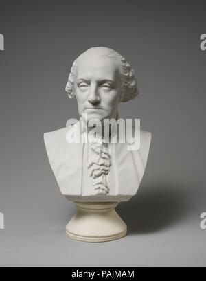 George Washington. Artiste : Probablement conçu et modélisé par Isaac Broome (1835-1922). Culture : L'Américain. Dimensions : 11 x 6 1/4 x 5 3/8 in. (27,9 x 15,9 x 13,7 cm). Fabricant : fabriqué par Ott et Brewer (1871-1893). Date : ca. 1876. Musée : Metropolitan Museum of Art, New York, USA. Banque D'Images