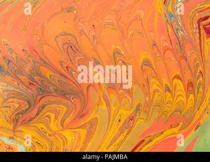 Les modèles d'art de la marbrure turc ottoman comme abstract colorful background Banque D'Images