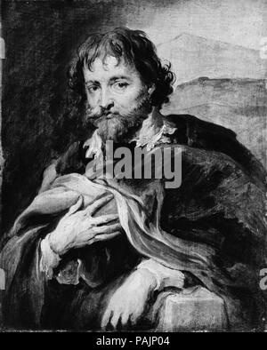 Sir Peter Paul Rubens (1577-1640). Artiste : copie après Anthony Van Dyck (flamande, 17ème siècle). Dimensions : 10 x 7 5/8 in. (25,4 x 19,4 cm). Musée : Metropolitan Museum of Art, New York, USA. Banque D'Images