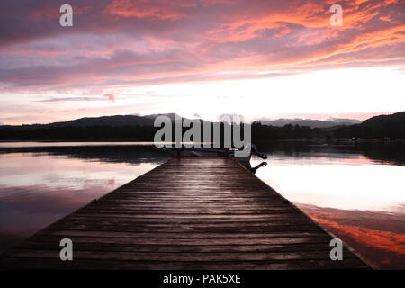 Sur le lac Banque D'Images