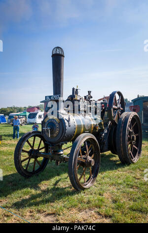 ROSAMUND juste un moteur de traction à vapeur par Wallis & Steevens fonctionnant à la vapeur en Heddingto juste Wiltshire England UK en 2018 Banque D'Images