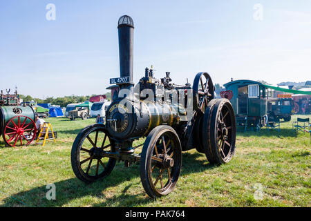 ROSAMUND juste un moteur de traction à vapeur par Wallis & Steevens fonctionnant à la vapeur en Heddingto juste Wiltshire England UK en 2018 Banque D'Images