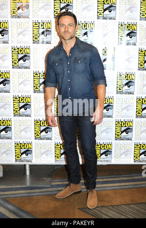 San Diego, USA. 21 juillet, 2018. Dylan Bruce au Photocall pour la série NBC TV 'Midnight, Texas' au San Diego Comic-Con 2018 International à l'hôtel Hilton Bayfront hotel. San Diego, 21.07.2018 | Conditions de crédit dans le monde entier : dpa/Alamy Live News Banque D'Images