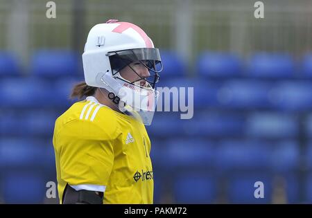 Londres, Royaume-Uni. 24 juillet, 2018. Maddie Hinch (FRA, gardien de but). Session de formation de l'Angleterre. Womens Hockey World Cup 2018. Lee Valley hockey centre. Queen Elizabeth Olympic Park. Stratford. Londres. UK. 24/07/2018. Credit : Sport en images/Alamy Live News Banque D'Images