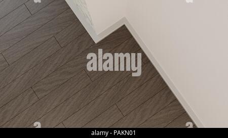 Le rendu 3d des planches en bois floow Banque D'Images