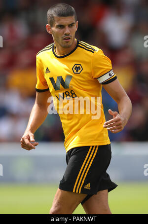 Wolverhampton Wanderers' Conor Coady pendant un pré saison match amical au stade de banques, Walsall. Banque D'Images