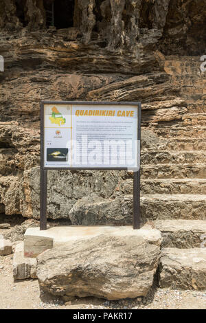 Les grottes Quadiriki sont situés dans le Parc national Arikok, Aruba, Antilles Banque D'Images