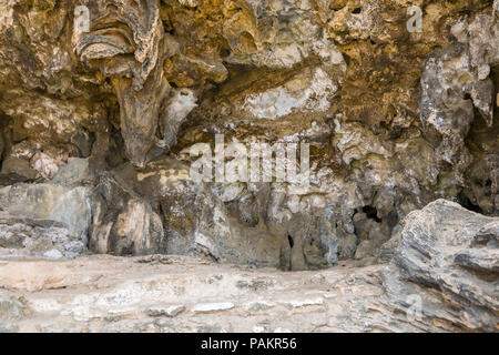 Les grottes Quadiriki sont situés dans le Parc national Arikok, Aruba, Antilles Banque D'Images