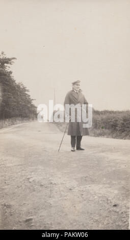 Vintage Photo d'un officier de marine britannique Banque D'Images